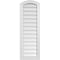 Ekena Millwork Arch Top Surface Mount PVC Gable Vent: Functional, w/ 2"W x 1-1/2"P Brickmould Frame, 14"W x 42"H GVPAR14X4202SF - alternate 1
